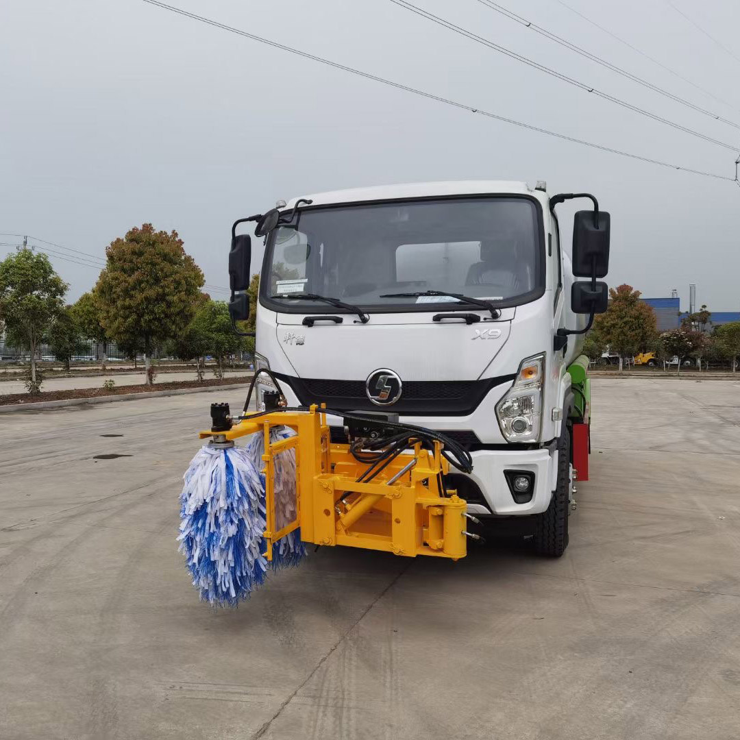 陕汽轩德x9城市护栏清洗洒水车护栏清洁车全国出售