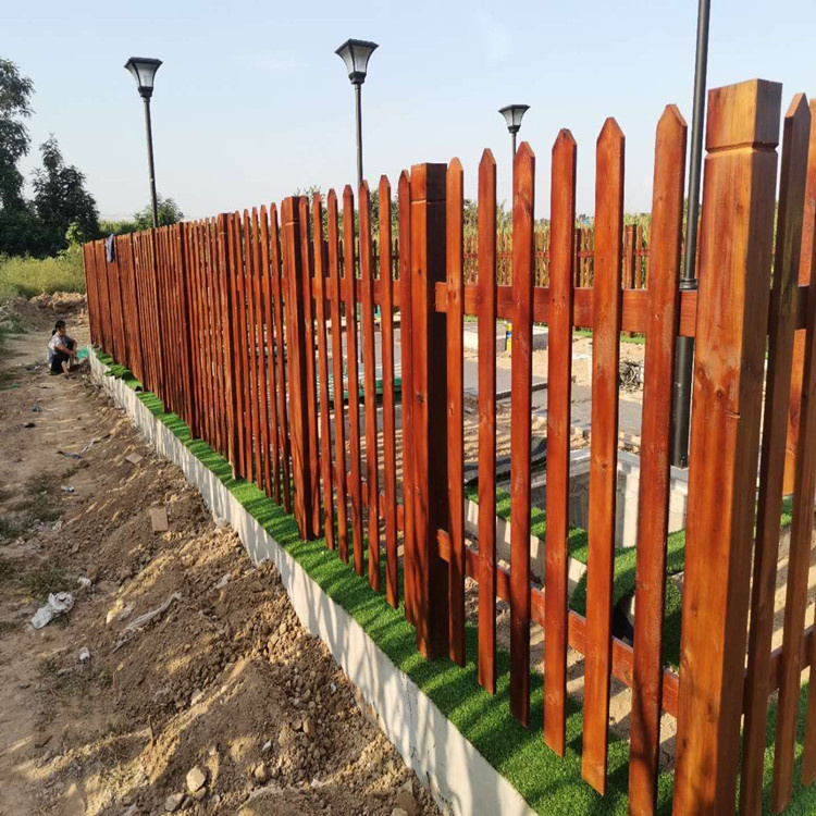 花草木围栏园林建设木质护栏婚庆木护栏装饰花坛木围栏