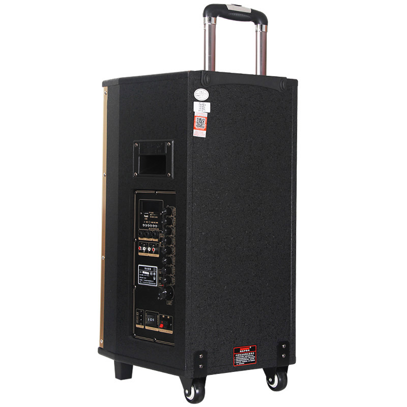 特美声qx1220户外移动拉杆电瓶音响大功率广场舞台k歌便携音箱