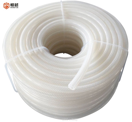 食品级硅胶编织管、耐磨损耐腐蚀、缠绕编织硅胶软管