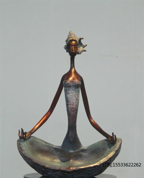 抽象人物铸铜雕塑现代创意铜雕人物铸铜雕塑定制酒店工艺品摆件