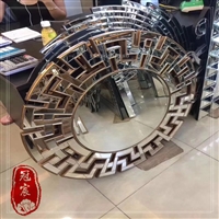 北京美容院会所用不锈钢镜框 定制别墅装饰镜 方形不锈钢双边镜框