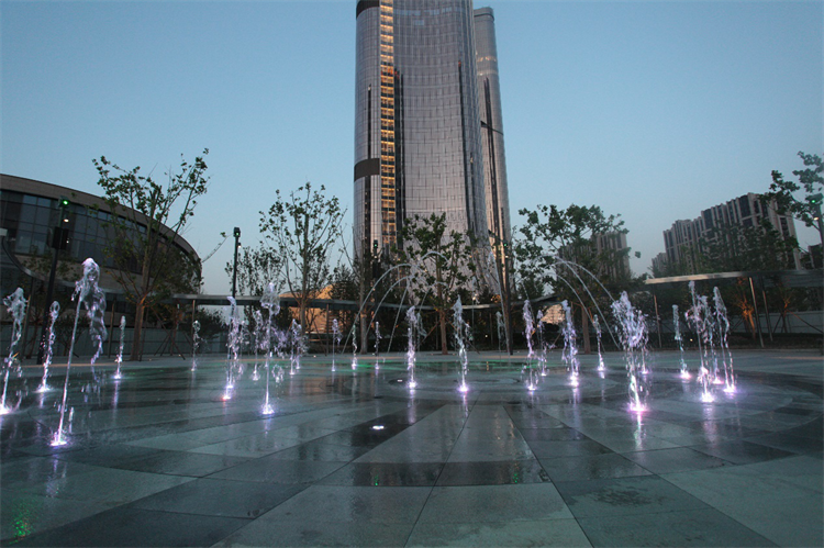 现代艺术风格音乐喷泉类别复合喷泉喷水方式其他制作工艺是加工定制