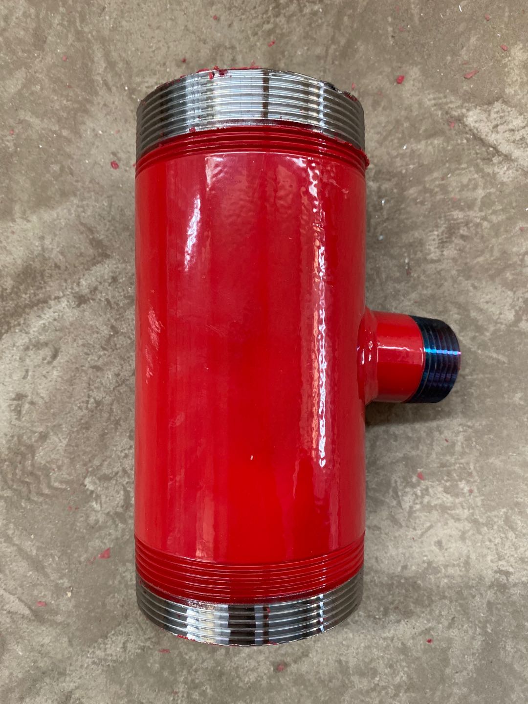 厂家自产消防三通 外丝三通 直角消防三通 钢管外丝接头 碳钢内外丝