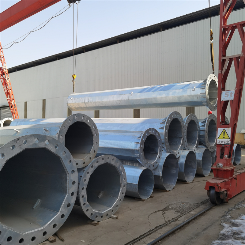 型号齐全棱管电力钢杆 直线钢管杆价格 终端电力杆塔厂家