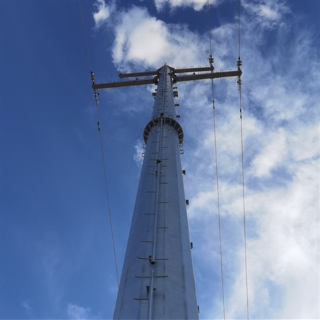 定制10kv钢管杆单价圆柱铁电线杆钢管塔厂家