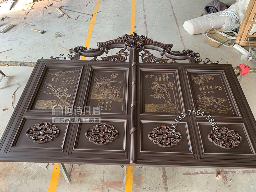 长沙别墅庭院农村院子大门包装