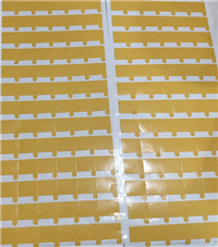 供应姜黄色pet双面胶生产0.2PET双面胶带模切不规则形状