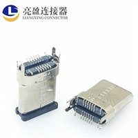 USB TYPE-Cͷ 16PIN ֱʽƬSMT ĽŲDIP type-cͷ