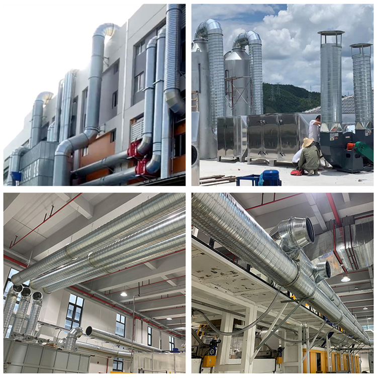 镀锌螺旋风管加工厂 通风工程管道安装 不锈钢风管定制设计