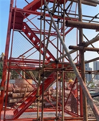 广州厂家工地使用红色安全梯笼