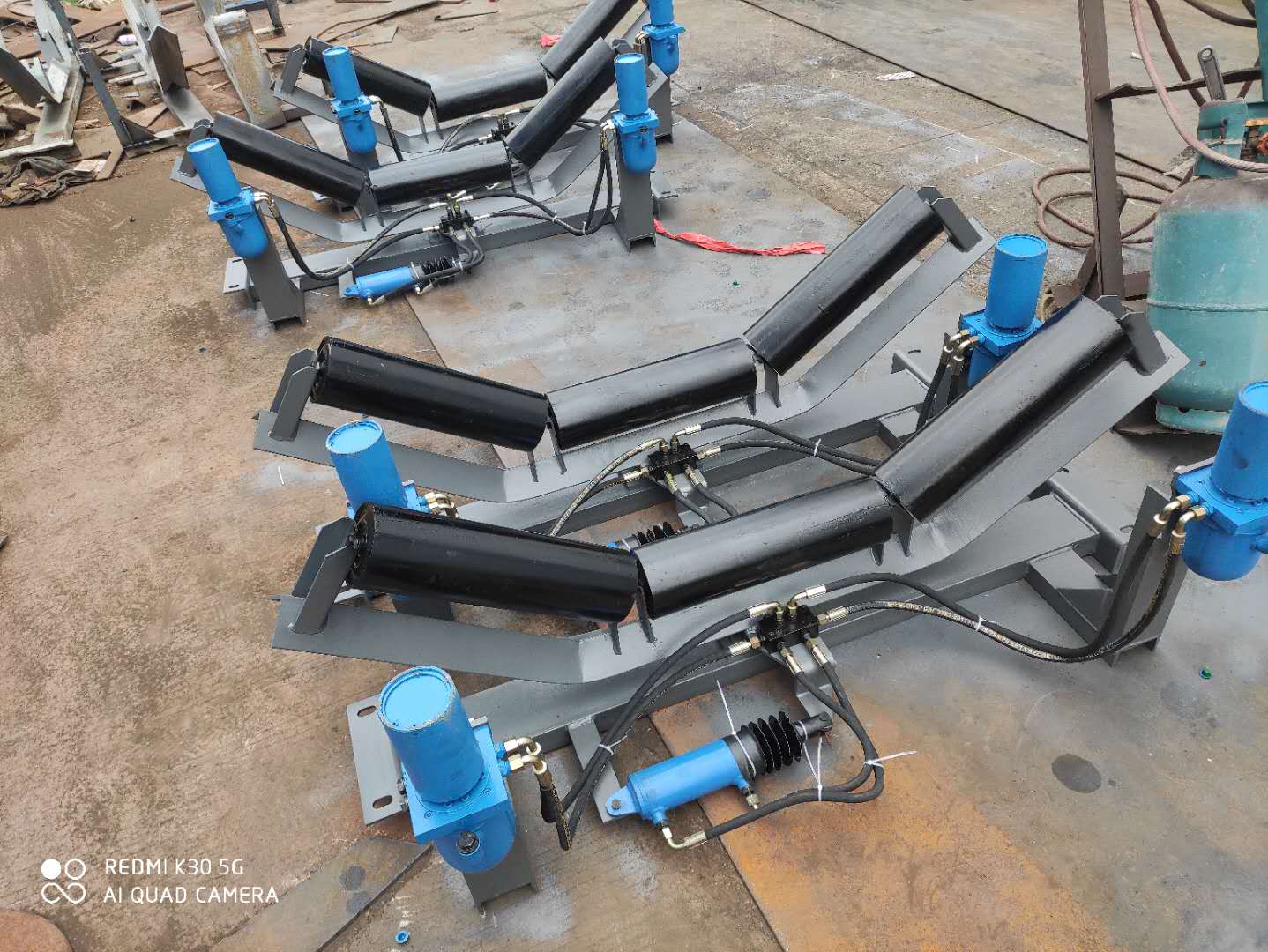 皮带机用自动液压纠偏装置35度纠偏