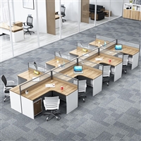 职员组合办公桌 办公室员工电脑桌 简约屏风办公桌工厂定制