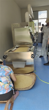 微波干燥设备 微波豆制品烘干设备 隧道式薏米燕麦微波熟化机 