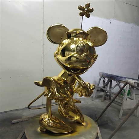 不锈钢风动雕塑 城市广场风动板 景观互动装置定制 戈雅艺术 
