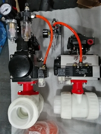 供应Q641F-10S 气动塑料法兰球阀DN50DN65DN80DN25