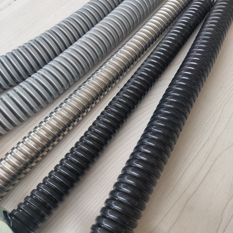 内径16不锈钢包塑蛇皮管304包塑金属软管黑色福莱通品牌