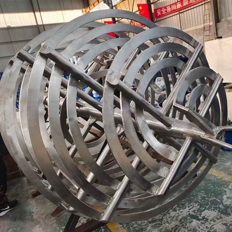 顶入 侧入 四氟 双螺带 反应釜 桨式 循环池 污水处理搅拌器