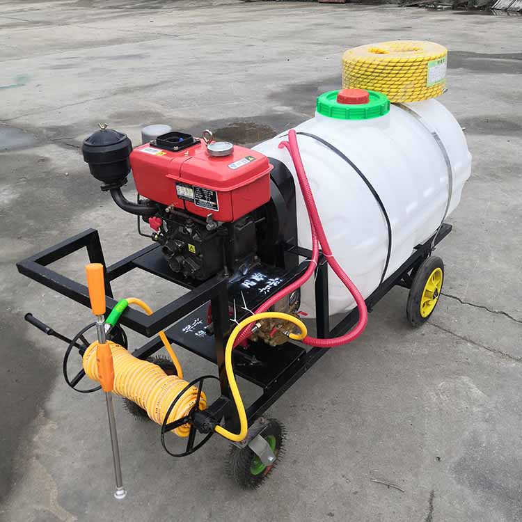 柴油打药机喷雾器手推式 高压汽油养殖场喷雾消毒机