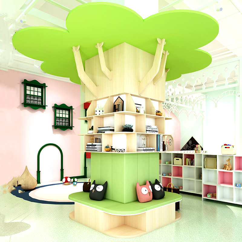 定制大树环创立体树书架