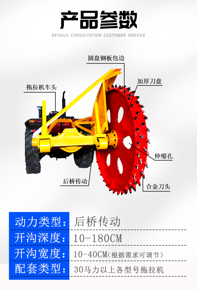 履带式开沟机的介绍图片