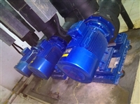 中央空调机房换水泵 更换空调泵 22KW卧式冷冻泵拆旧换新