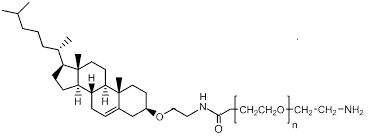 Cholesterol-PEG-Amine,CLS-PEG-NH2,胆固醇-聚乙二醇-氨基脂质衍生物试剂供应