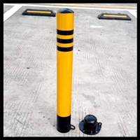防冲撞路桩定制 钢管警示柱 防撞柱 道路防护铁立柱