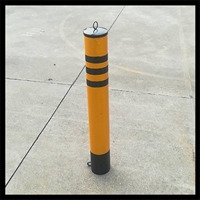 道口柱 固定钢管警示柱 固定路桩 停车场防护路桩