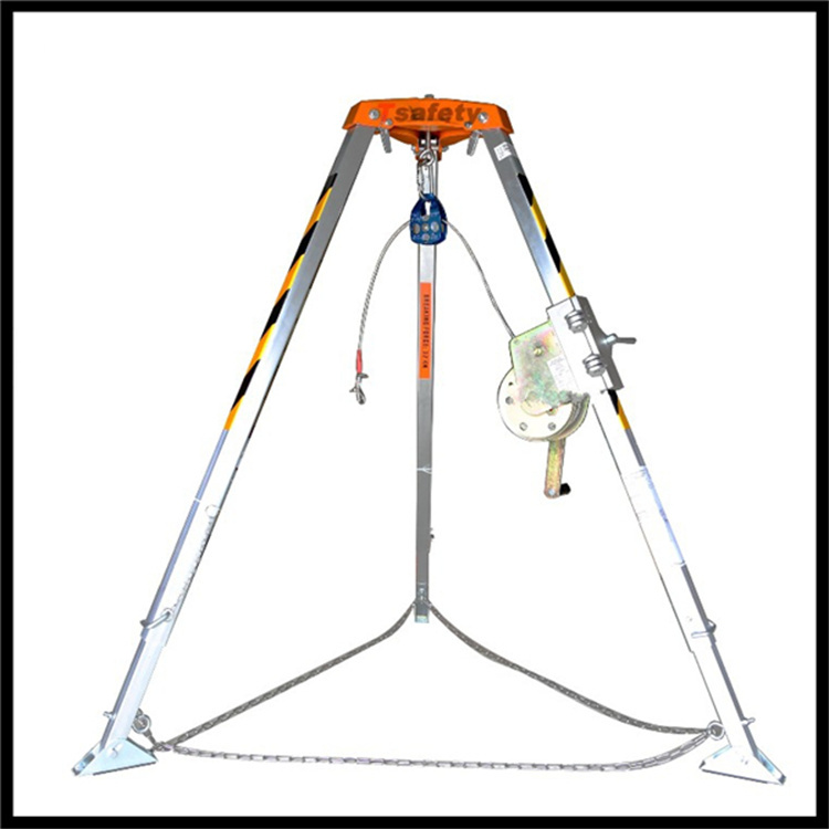 消防救援三脚架应急三角架 加厚深井救援支架