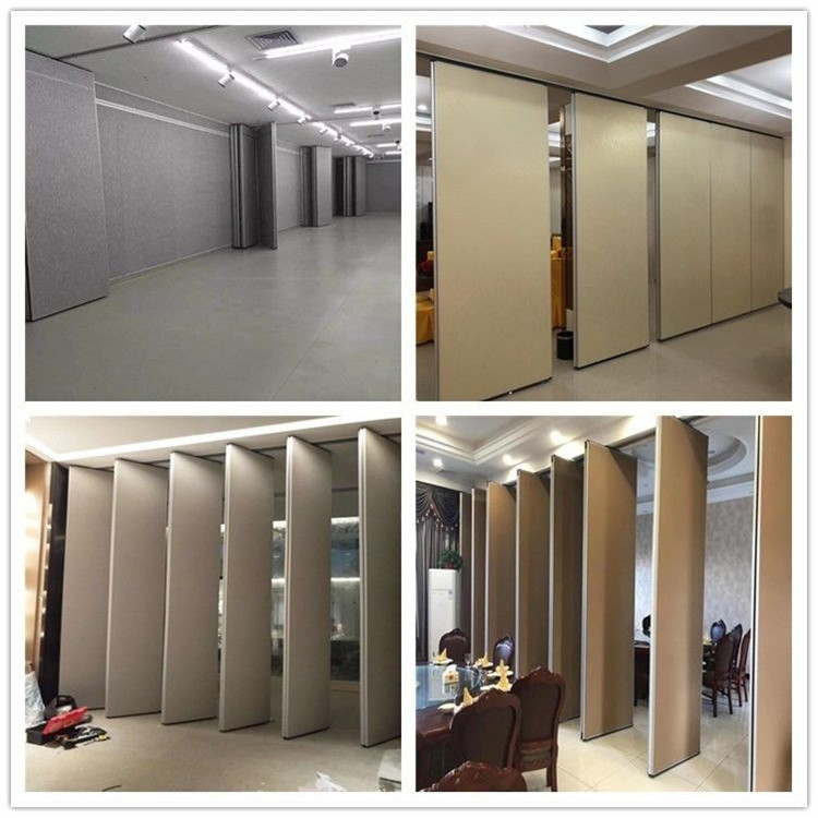 酒店移动隔断 饭店包厢办公室折叠门屏风 宴会厅活动推拉隔音轨道