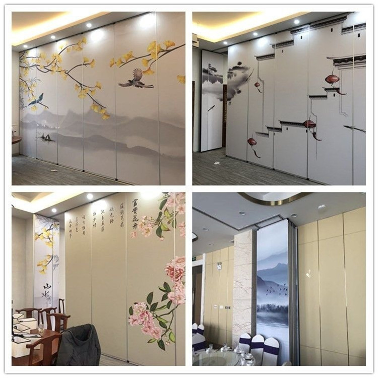 酒店移动隔断 饭店包厢办公室折叠门屏风 宴会厅活动推拉隔音轨道