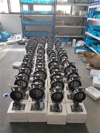 承新阀门D971X-10P 软密封电动蝶阀DN150DN100DN80 D971X-16C