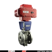 高平台防爆电动V型球阀