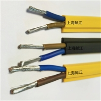 邮江 ASI黑色扁平电源线 as-i 2*1.5 2.5mm2 带异形电缆刺破端子