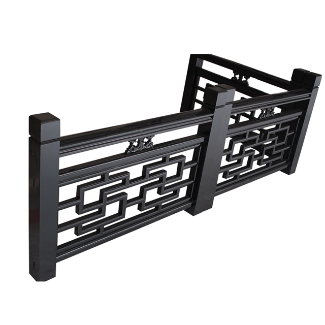 仿古建筑铝合金护栏 中式铝艺护栏 铝护栏厂家