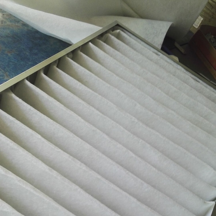 初效过滤棉 铝框板式折叠空气过滤器 中央空调除尘过滤网可定制