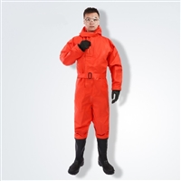 消防二级化学防护服 轻型防化服 耐酸碱工作服 连体无尘生物防护服