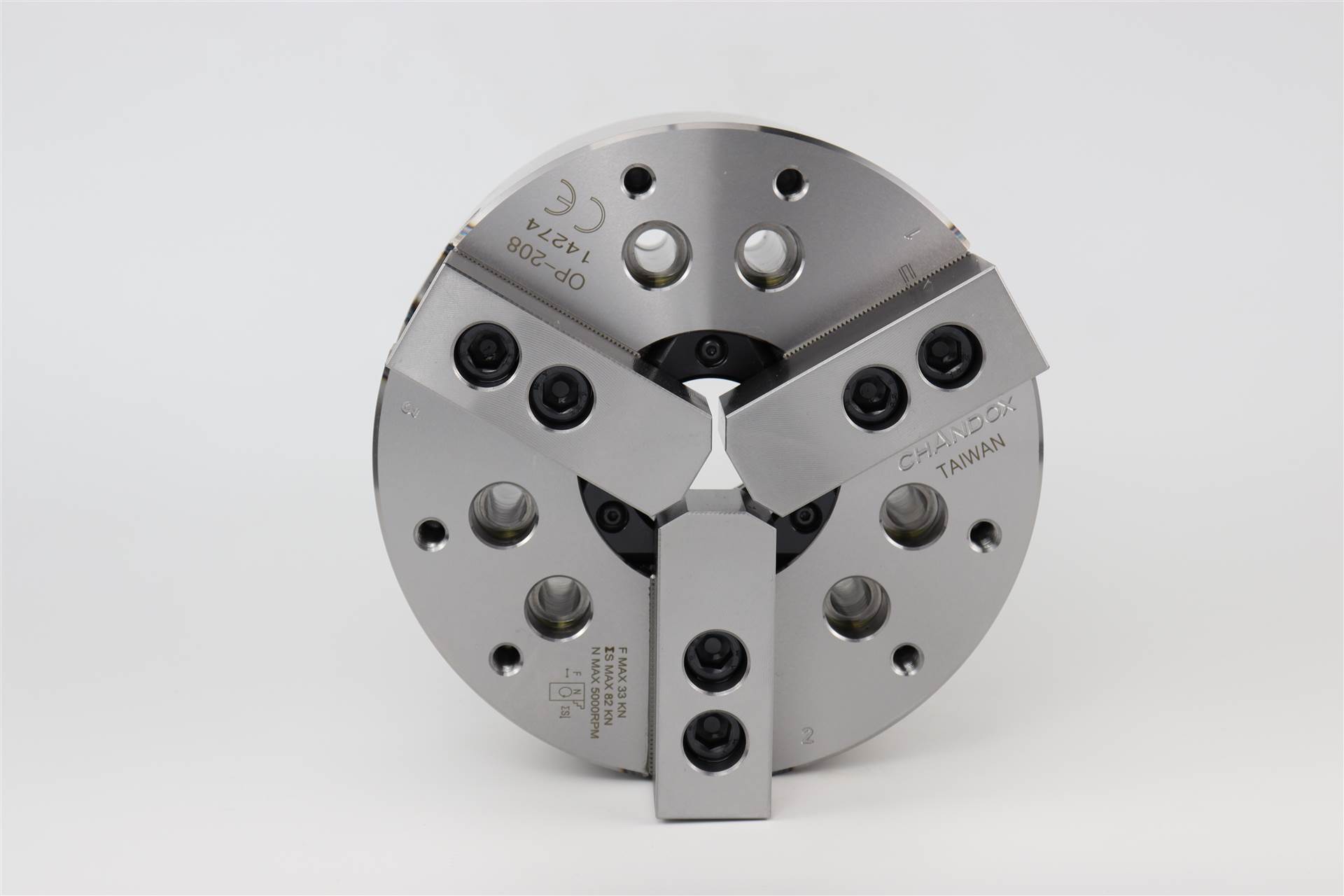 台湾卡盘op-210千岛卡盘三爪中空液压卡盘