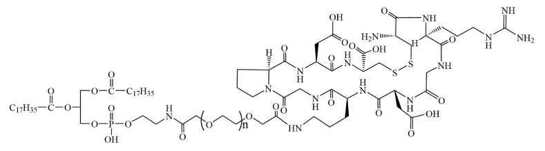 DSPE-PEG-iRGD,iRGD-PEG-DSPE,磷脂-聚乙二醇-靶向肽iRGD,一种磷脂PEG肽