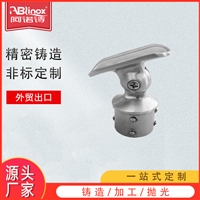  304不锈钢楼梯立柱精铸件 扶手护栏配件 五金托架零件精铸刚件