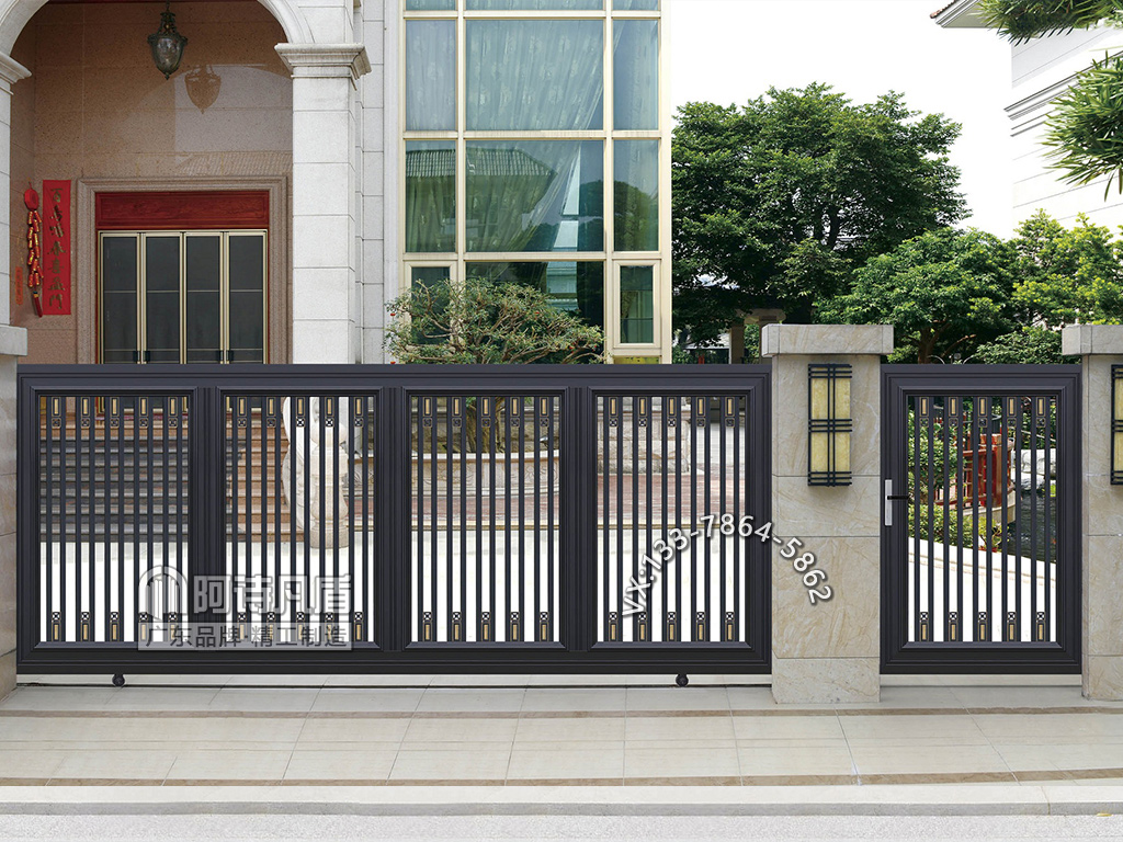 重庆栏杆别墅进户大门铝艺楼梯