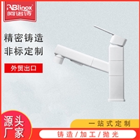 白色瀑布创意冷热水龙头洗脸洗手池面盆浴室卫生间不锈钢矮龙头