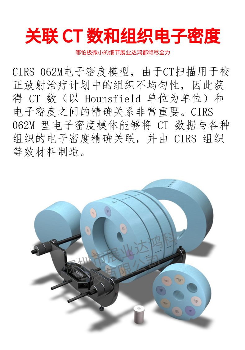 美国CIRS 062M电子密度模型 CT检测模体