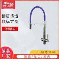 厂家批发304/316不锈钢拉丝水龙头 浴室台盆面盆冷热卫浴水龙头