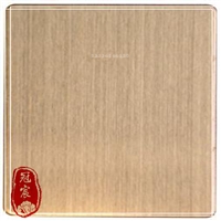 冠宸供应不锈钢1219 2438镜面古铜色无指纹板材