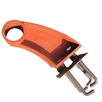 铸铁护栏支架 公路桥梁防撞铸铁保护栏 铸铁牛角防护栏支架 厂家直供