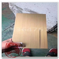  彩色不锈钢镀铜板 304不锈钢镀铜处理板材表面效果真实