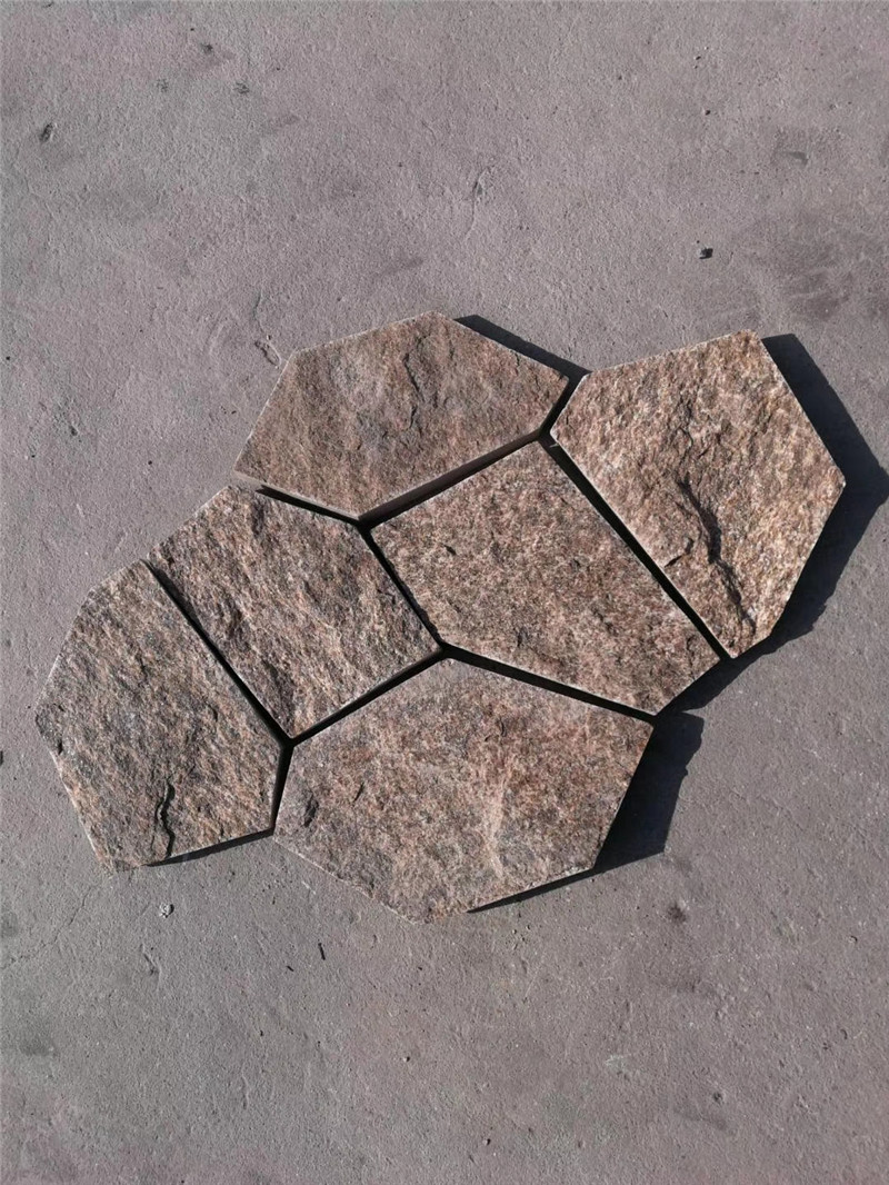 神工意匠-黄色文化石  虎皮石乱石墙