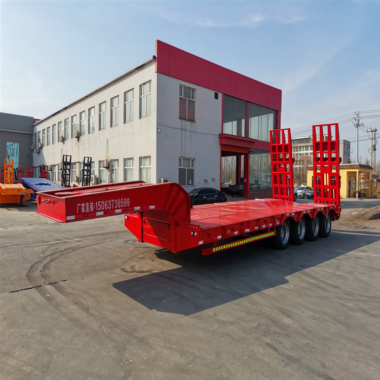 5 12pr轮胎规格红色,黄色车体颜色低地板挂车种类是加工定制山东梁